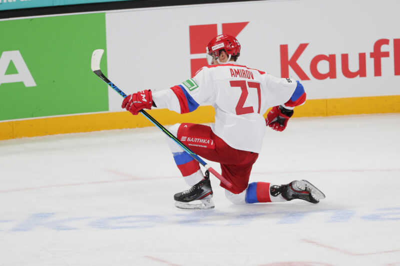 Rodion Amirov iski Venäjän maajoukkueessa maaleja.