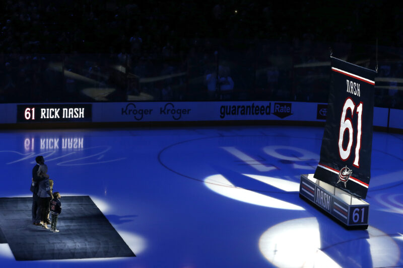 Columbus Blue Jackets jäädytti Rick Nashin #61