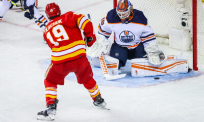 Calgary Flamesin Matthew Tkachuk teki kolme maalia. Edmonton Oilersin Mikko Koskinen
