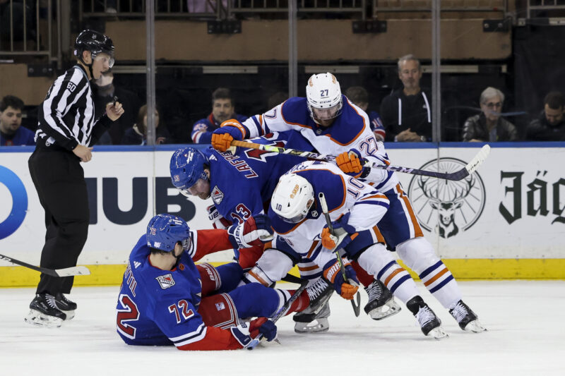 New York Rangers kaatui Edmonton Oilersin käsittelyssä.