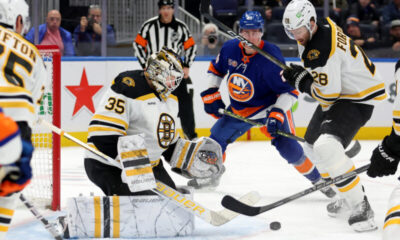 Boston Bruinsin Linus Ullmarkille uran sadas voitto NHL:ssä.