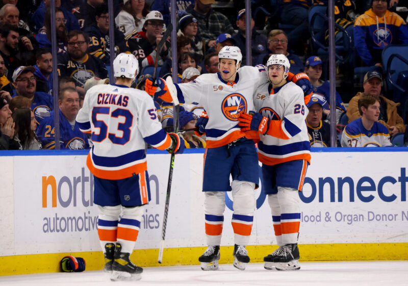 New York Islanders juhlii maalia.