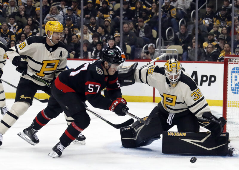 Ottawa Senators taipui Pittsburgh Penguinsille.