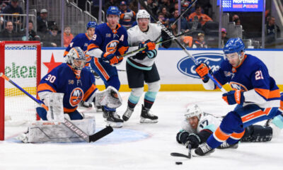 New York Islandersin ykkösmaalivahti Ilya Sorokin.