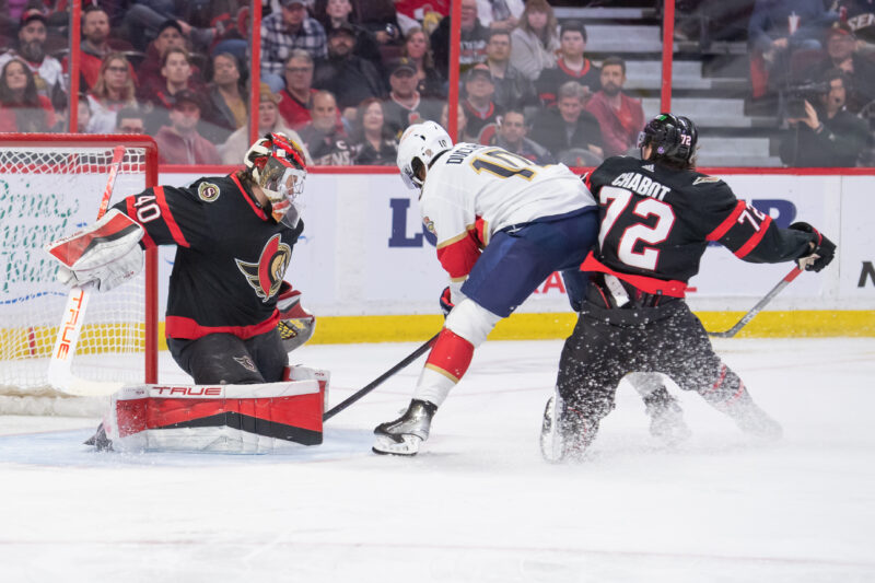 Florida Panthers taipui Ottawa Senatorsille.