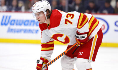 Calgary Flamesin kanadalaishyökkääjä tyler Toffoli.