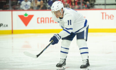 Toronto Maple Leafsin Max Domi onnistui maalinteossa.