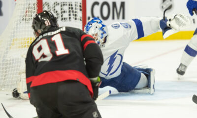 Tampa Bay Lightning hävisi Vladimir Tarasenkon Ottawa Senatorsin käsittelyssä.