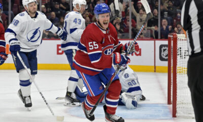Montreal Canadiensin Michael Pezzetta onnistui maalinteossa.