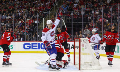 Montreal Canadiensin Juraj Slafkovsky iski kauden kuudennen maalinsa.